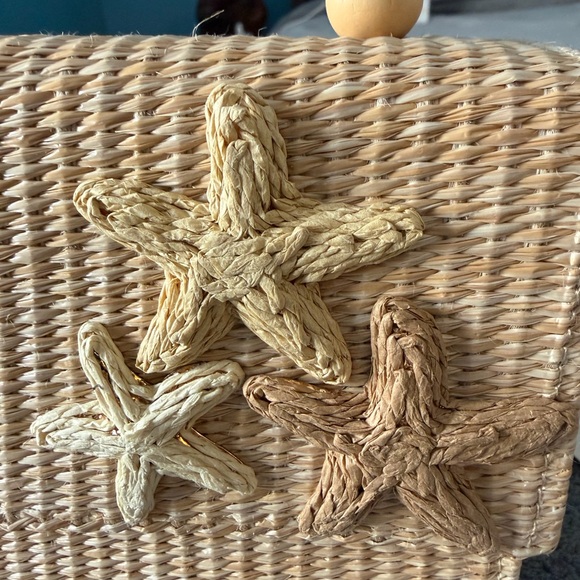 Tommy Bahama Beige Woven Tote - Picture 3 of 6
